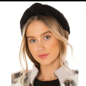 NWT! Lele Sadoughi Terry Knotted Headband Black